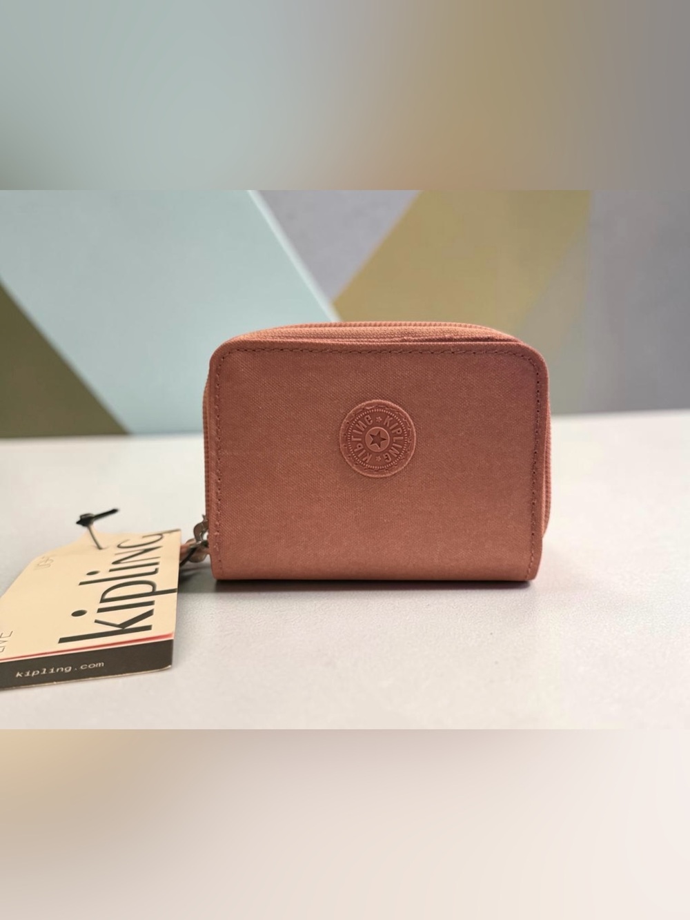 Kipling TOPS NR Small Wallet Cardholder Berry Glow Metallic
